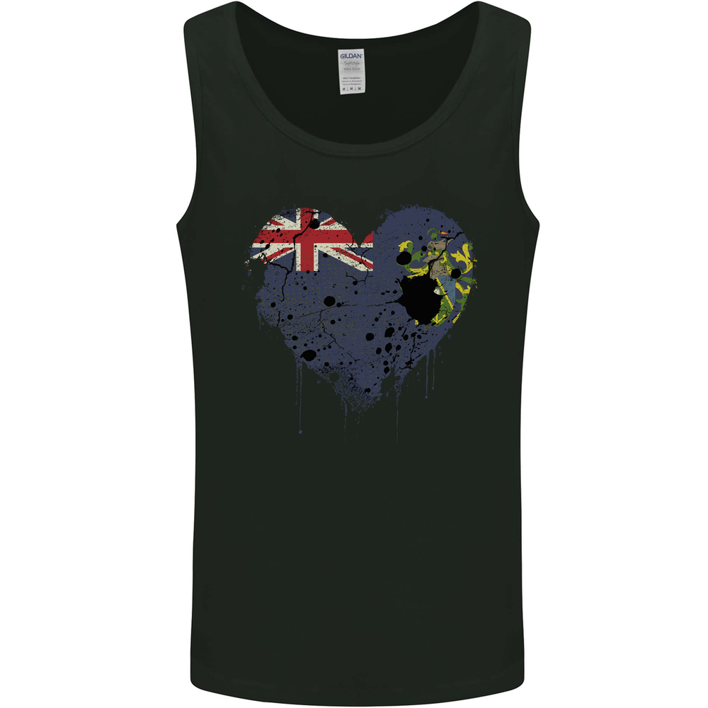 Love Flag Pitcairn Islands Football Mens Vest Tank Top