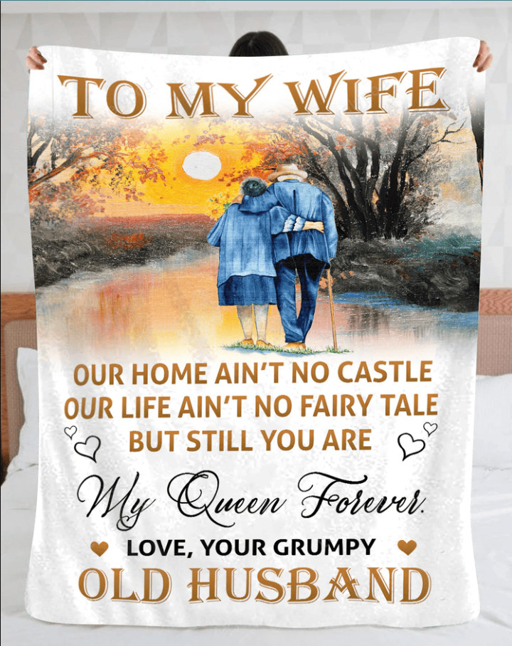 Lovelypod - To My Wife Sofa BLANKET Best Price Mother Day Gift All Over Print-image