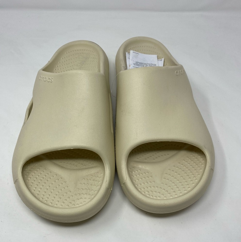 Crocs Mellow Recovery Slide Bone/Cream Unisex Size M11 (W13) - 208392-2Y2