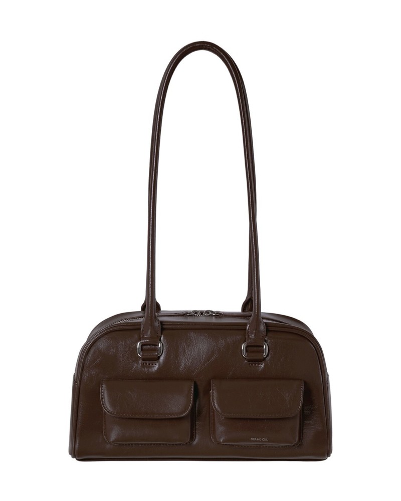 Chubby Marron Stand Oil Bag Korean Women's Handbag Express Shipping