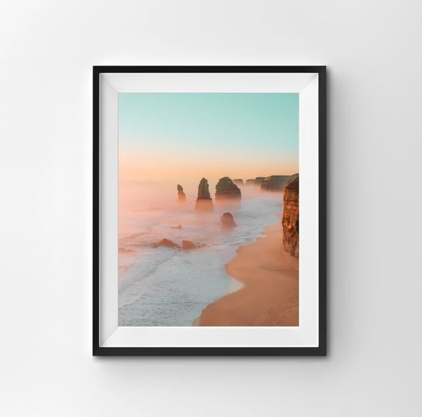 12 Apostles wall art print | Australia Landscape Wall Art, Coastal poster