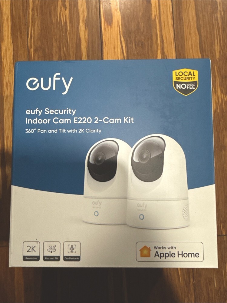 eufy Security 2K Smart IP Camera Pan&Tilt Cam Wi-Fi Baby Monitor Human & Pet AI