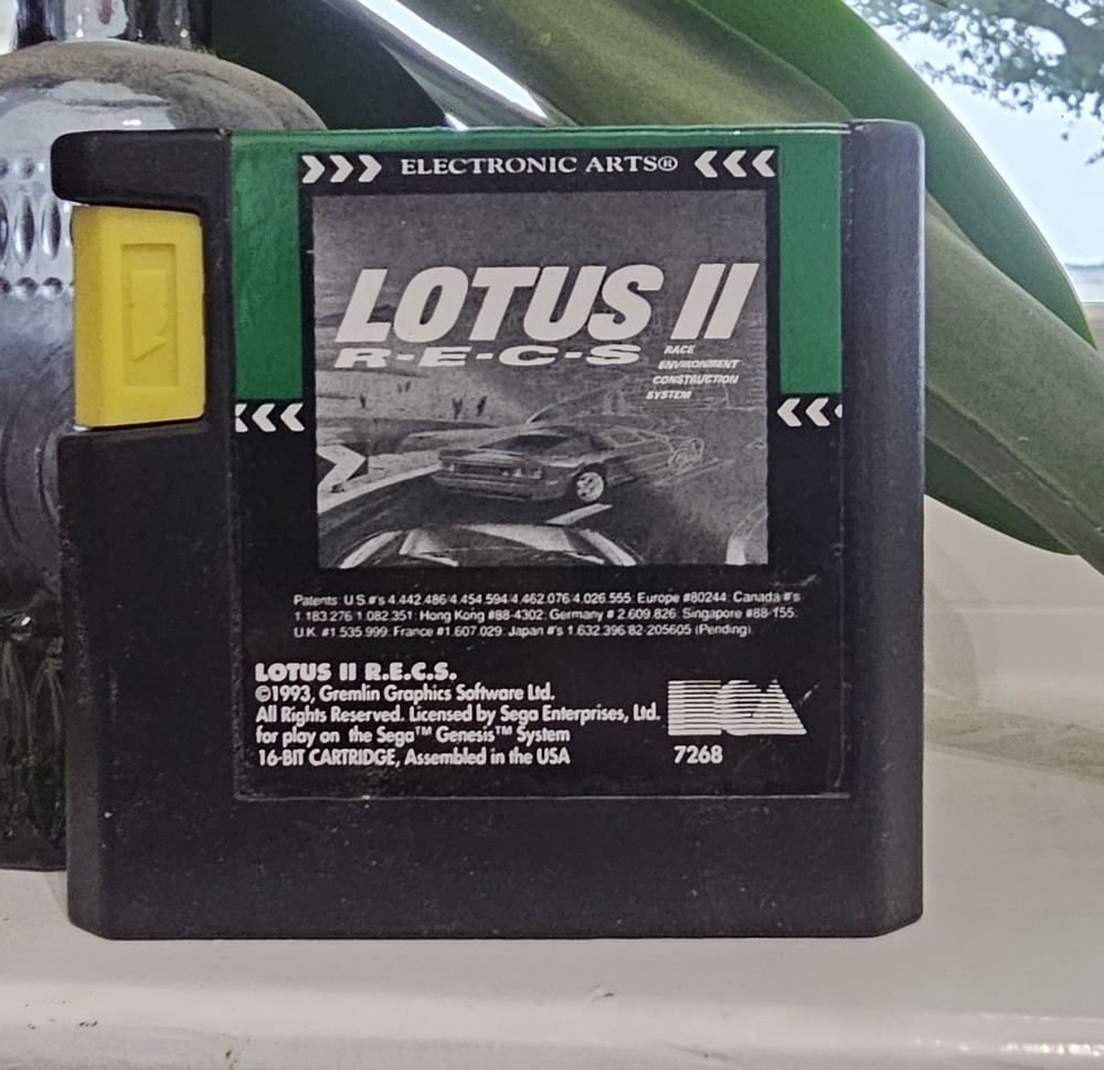Lotus II (Sega Genesis, 1993) Cartridge Only.