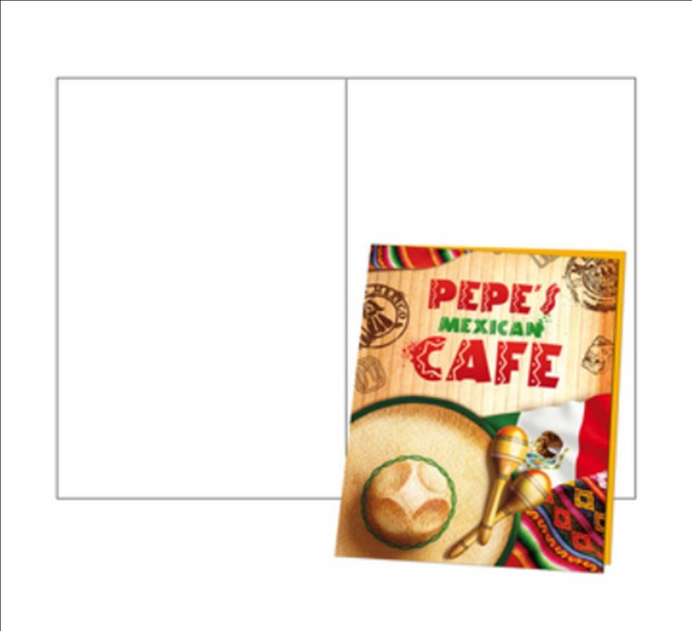 Blank Bi-Fold Brochure (No-Tear 8.5x11) 1-UP on 12