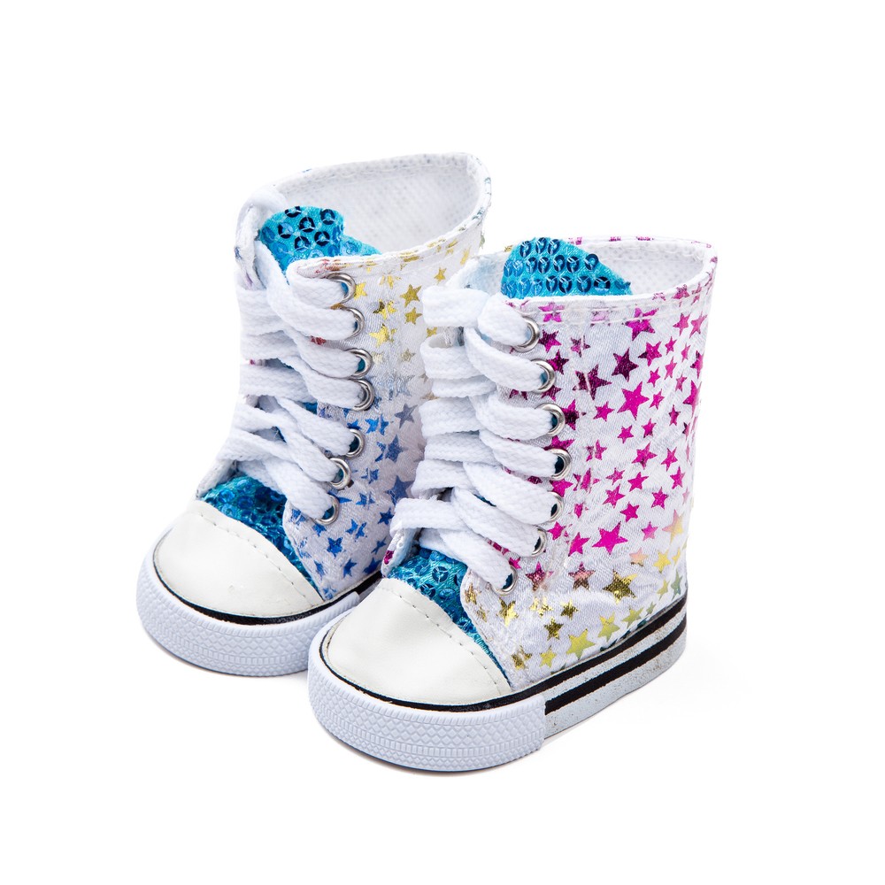Star tie high boots made for 18'' American girl doll shoes footwear