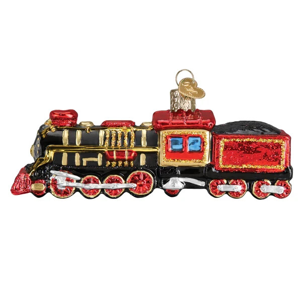 Old World Christmas TRAIN (46080) Glass Orn. w/OWC Box