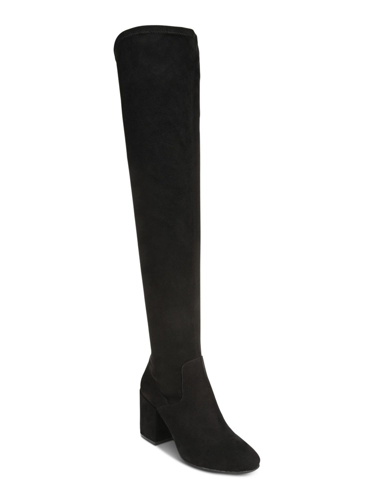 BAR III Womens Black Zipper Gabrie Round Toe Block Heel Heeled Boots 8.5 M