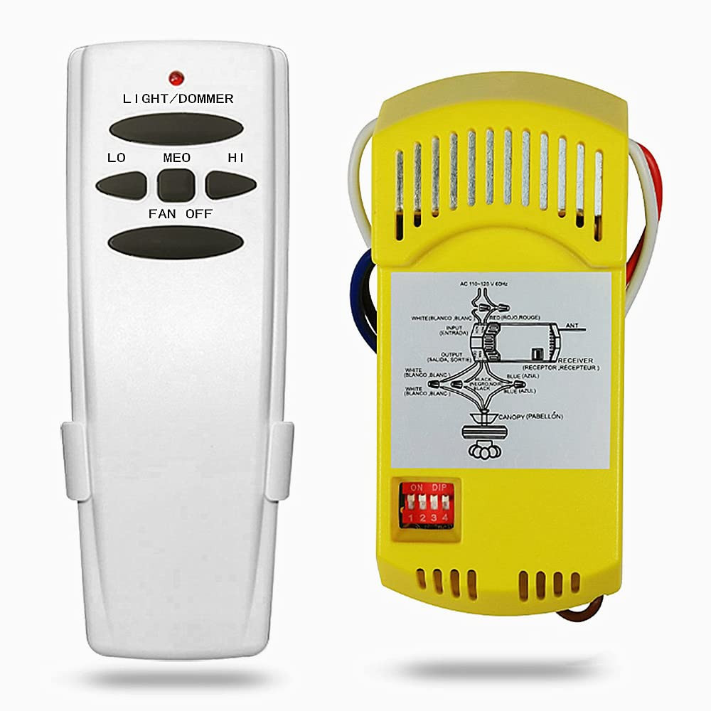 Hampton Bay HD5+FAN18R Ceiling Fan Remote Control and Receiver Replacement Kit