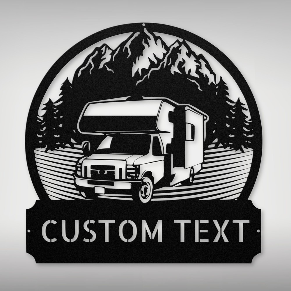 Personalized Camper Metal Sign Custom Camping Decor for Home Office Gift Idea