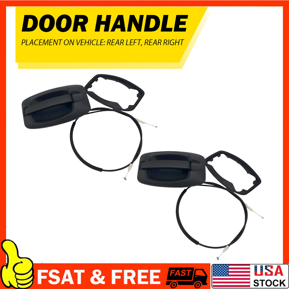 Side Sliding Door Handle & Cable Assy LH RH / For 2014-22 Ram ProMaster Van 2x