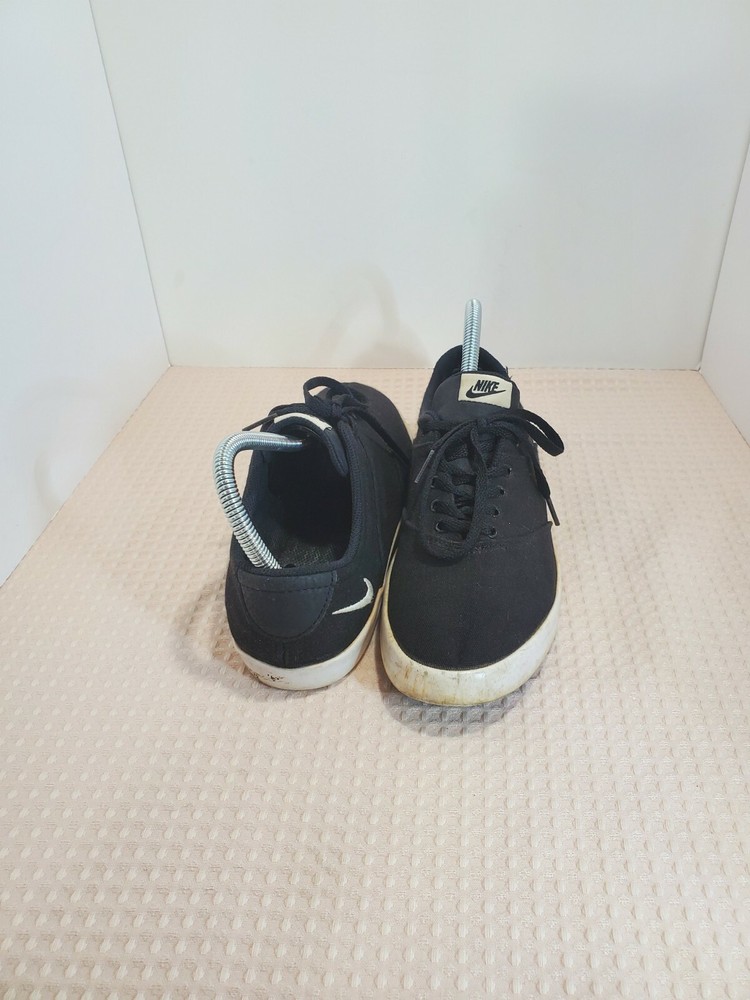 Nike Black Mini Sneaker Lace up Canvas 724747-010 SB Skate Shoes Women's 8 EUC
