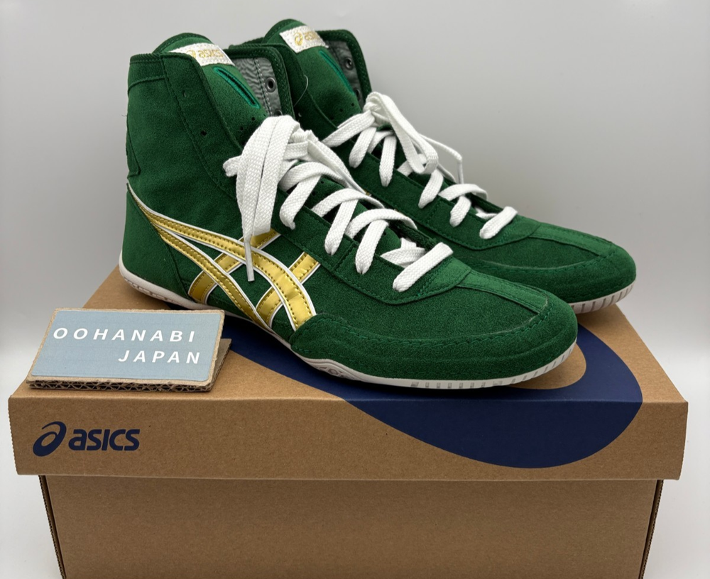 ASICS EX-EO Wrestling Boxing Shoes 1083A001 TWR900 New model Green Gold 4.5-13