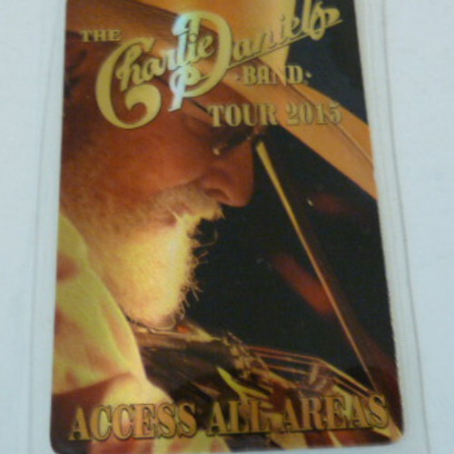 Charlie Daniels All Access 2015 Concert Tour Laminate Backstage Pass D10