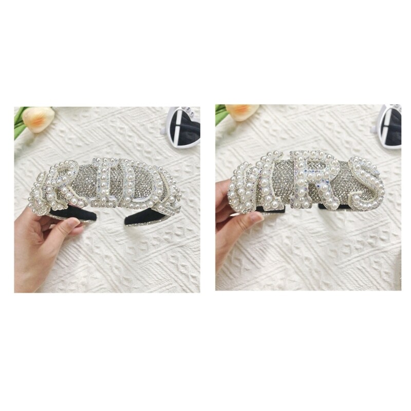 Baroque Bridal Headband with Padded Detail for Bachelorette Parties