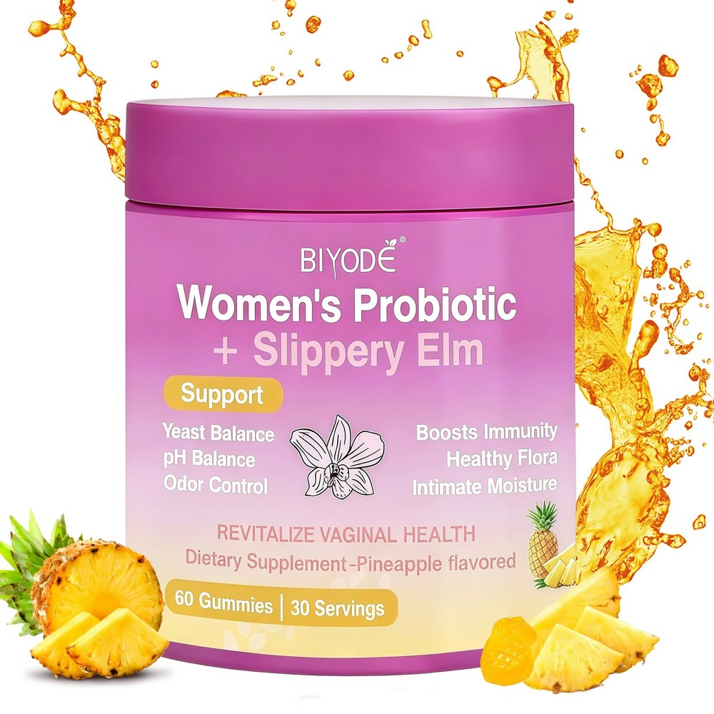 Women's Probiotic Gummies-Women's Probiotic + Slippery Elm Pineapple - US