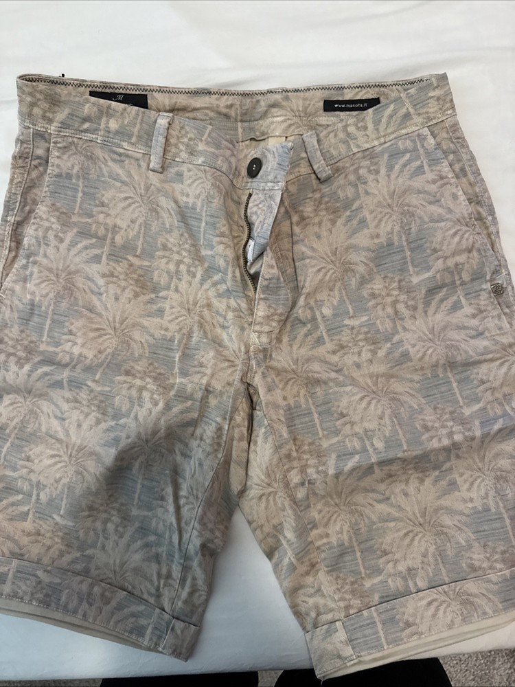 Masons Forte Dei Marmi 48 Men's Shorts Gray 100% Cotton Made In Italy