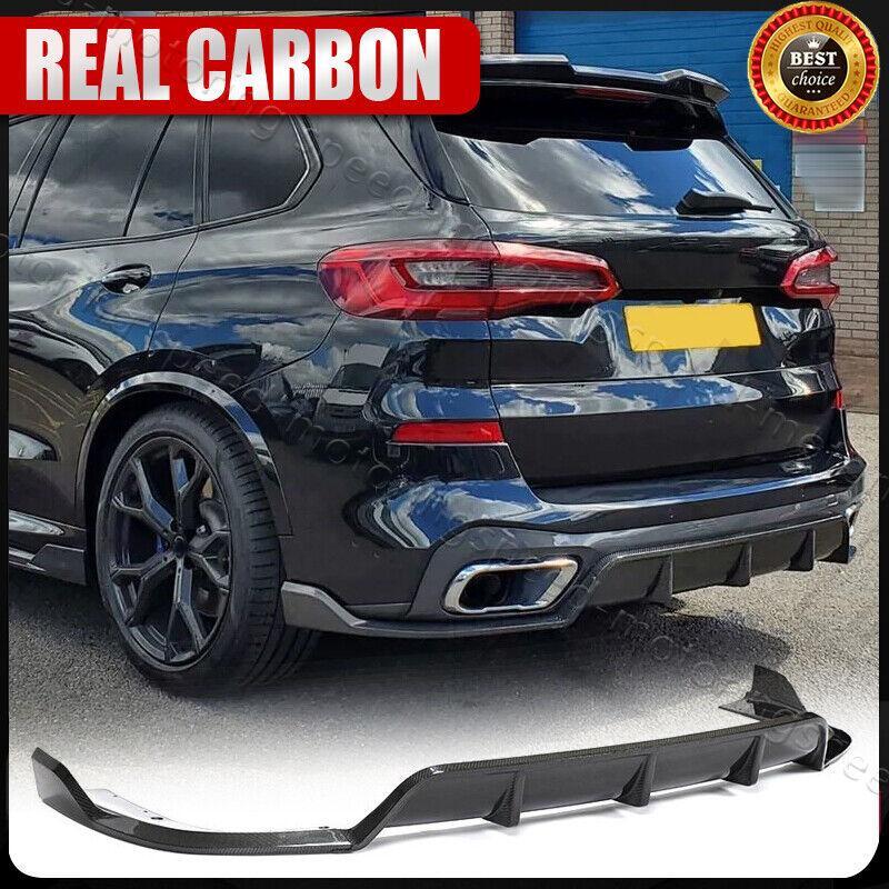 REAL Carbon Fiber Rear Bumper Lip Diffuser Splitter For BMW X5 G05 M-SPORT 19-22
