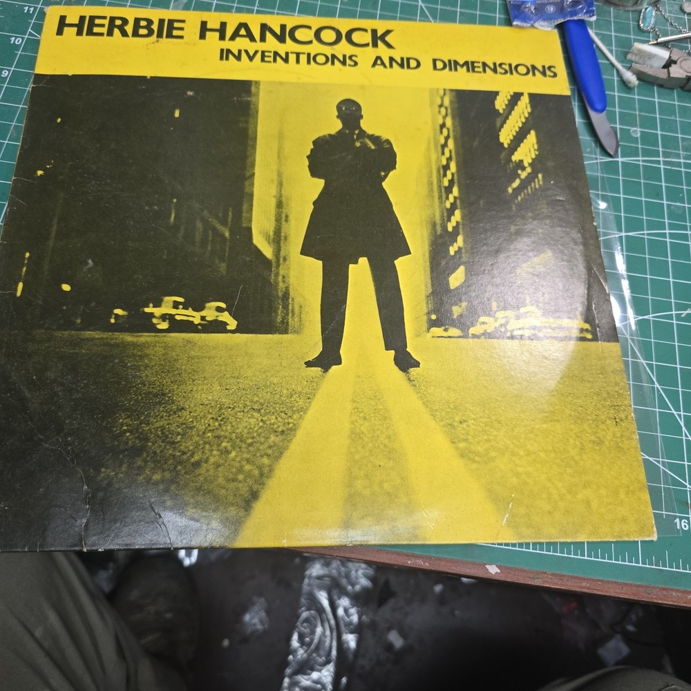 Vtg HERBIE HANCOCK Album INVENTIONS & DIMENSIONS Vinyl 1967 BLUE NOTE Lp