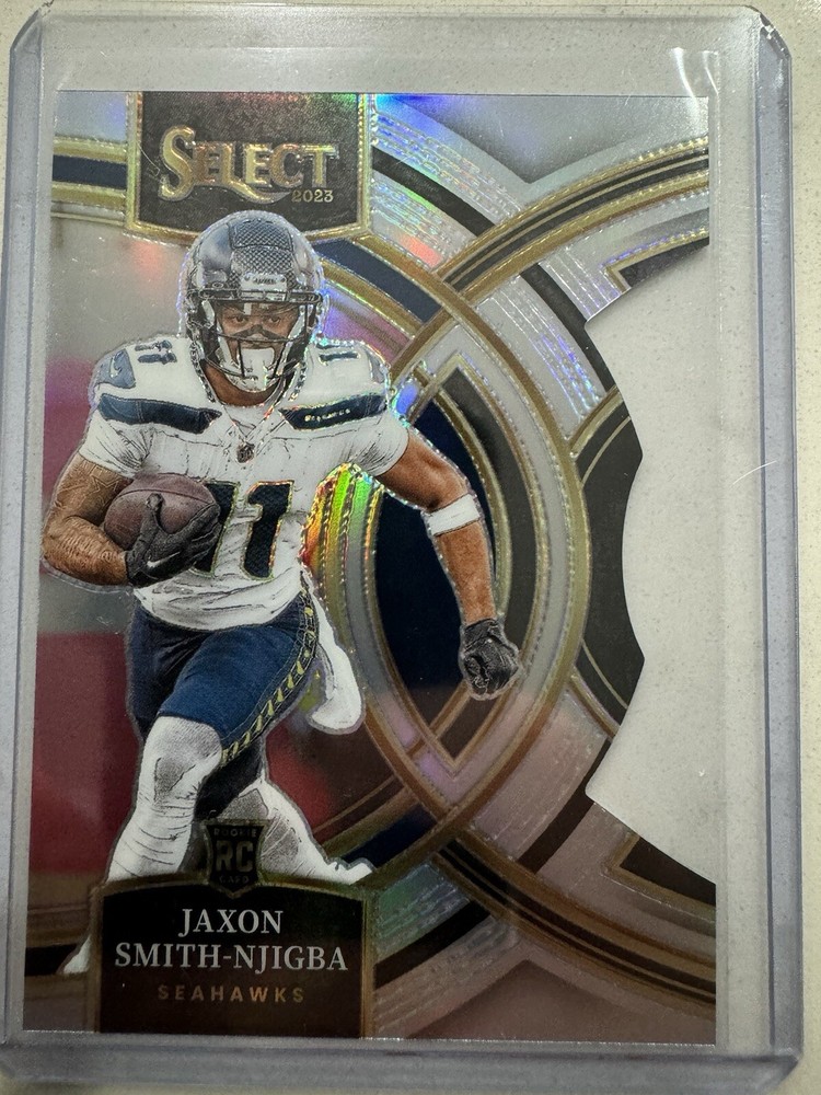 2023 Select - JAXON SMITH-NJIGBA - Red & Yellow Die Cut Prizm - Premier RC #174