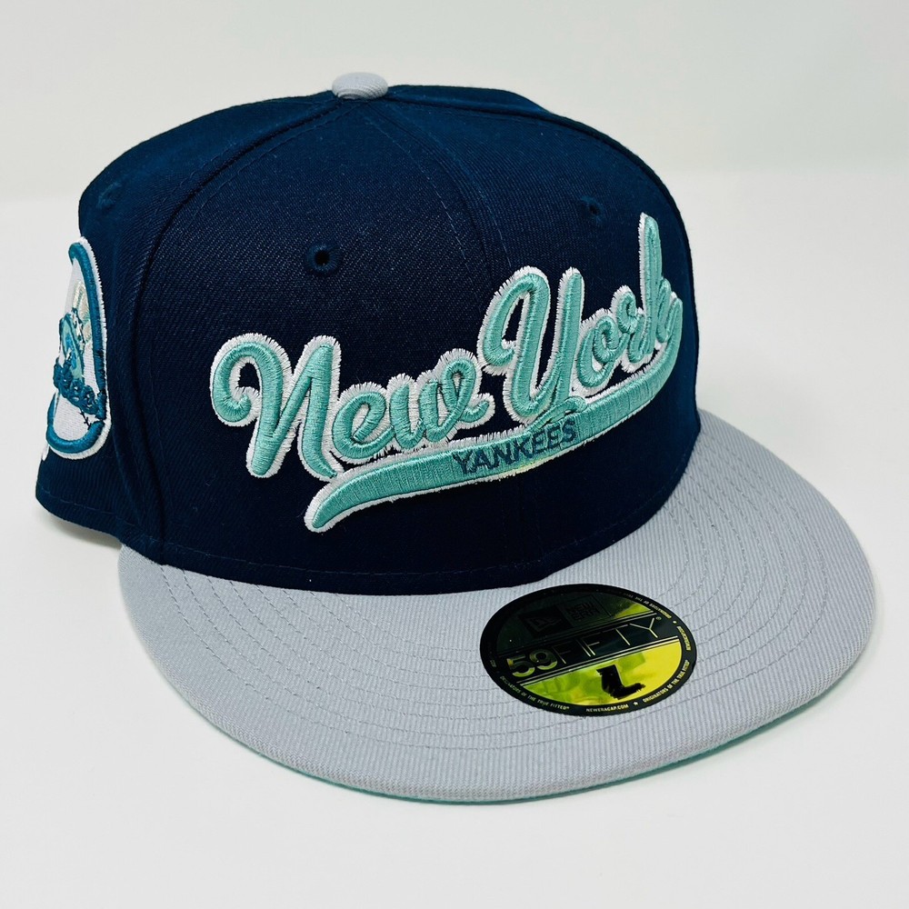 New Era 59Fifty MLB New York Yankess Ocean Storm Fitted Hat Cap Mens Size 7