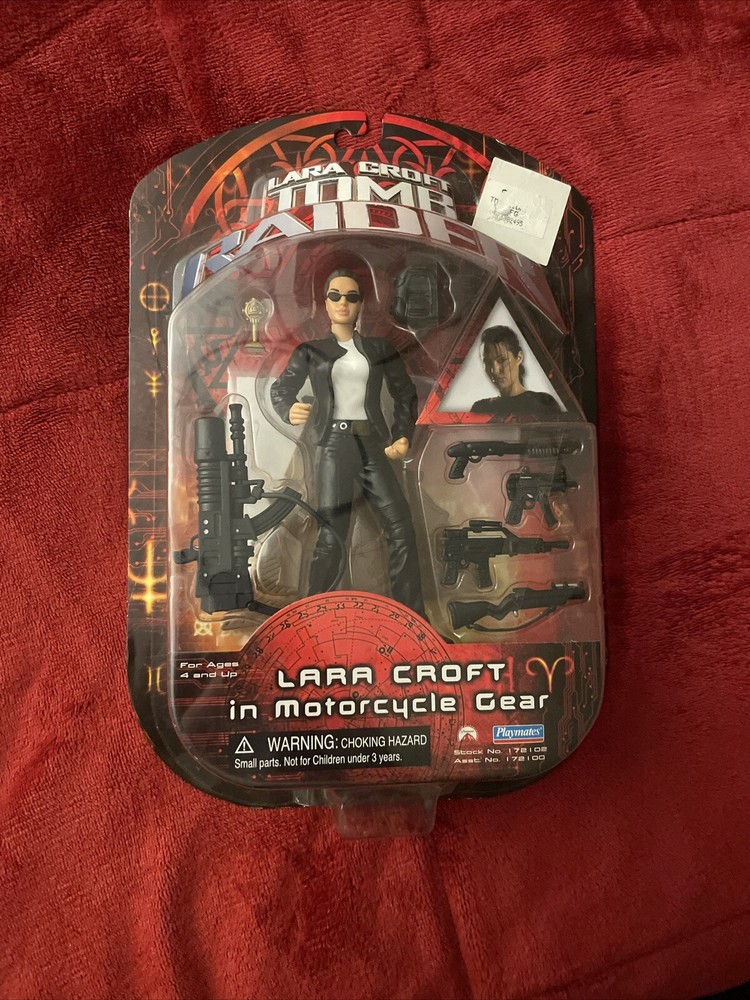 Playmates Tomb Raider - Lara Croft in Motorcycle Gear Action Figure