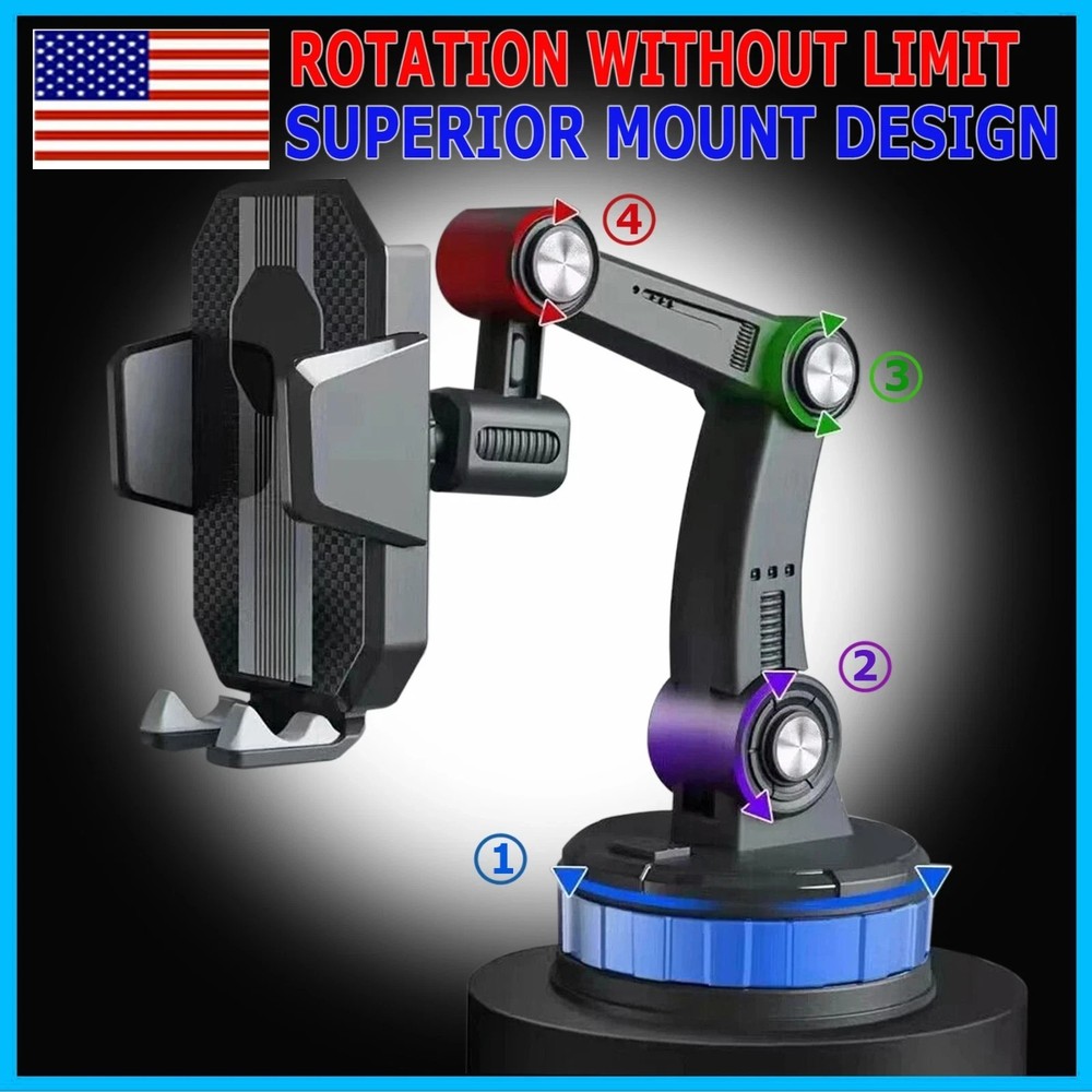New Car Phone Mount 3 in 1 Phone Holder for Car Dashboard/Windscreen/Air Vent