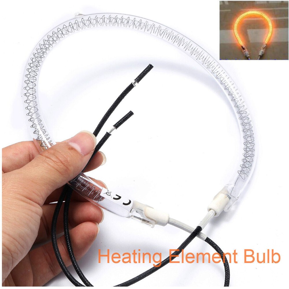 220V Round Halogen Oven Cooker Heating Element Bulb 1200-1400W 6'' Spare Parts