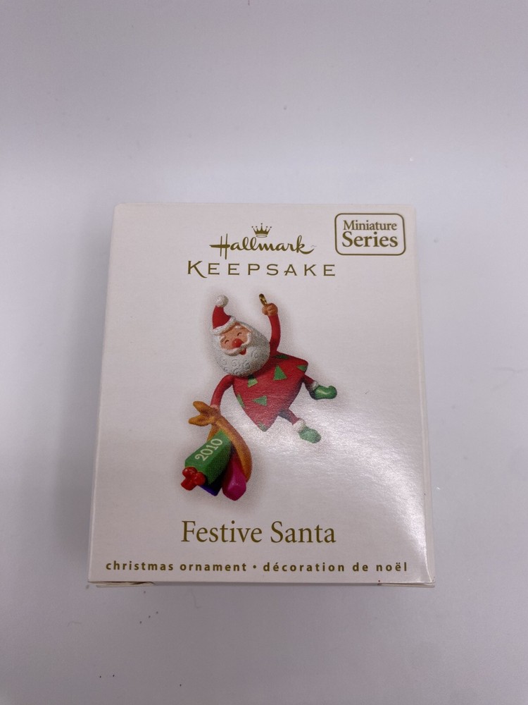 2010 Hallmark Keepsake Festive Santa  #2 Second 2nd In Series- NEW- READ