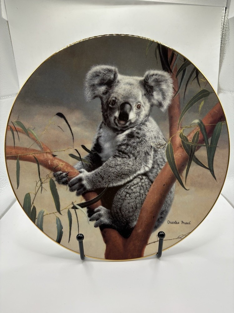 W.S George Fine China: The Koala by Charles Frace, Porcelain Collector Plate