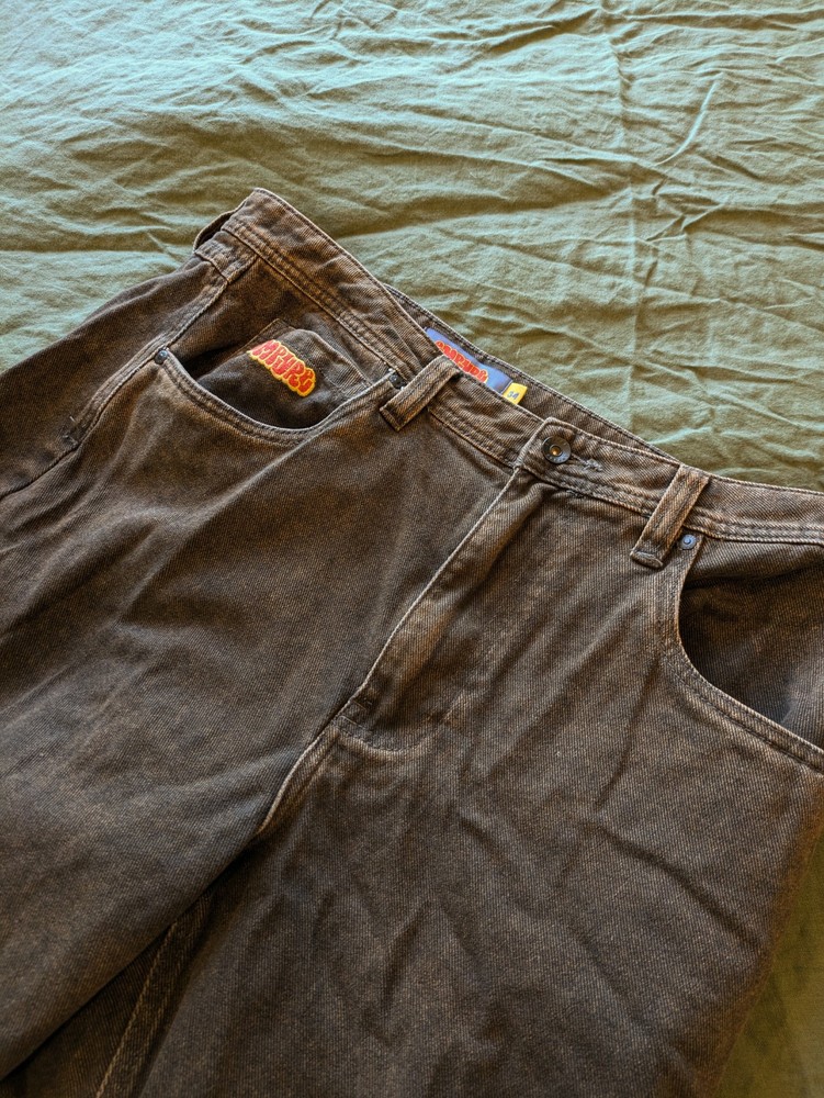 Empyre Brown Jeans Relax Baggy Skate Mens Size 34