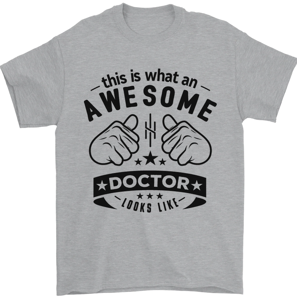 An Awesome Doctor Looks Like GP Funny Mens T-Shirt 100% Cotton