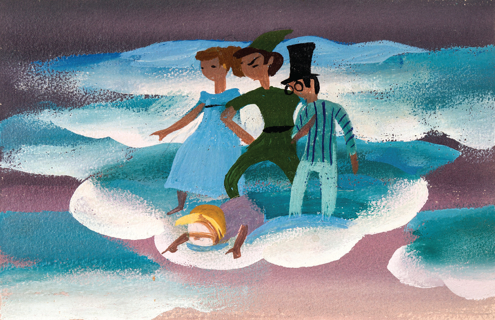 Mary Blair Peter Pan Clouds Disney Art Print 13x19 Satin Finish Poster  