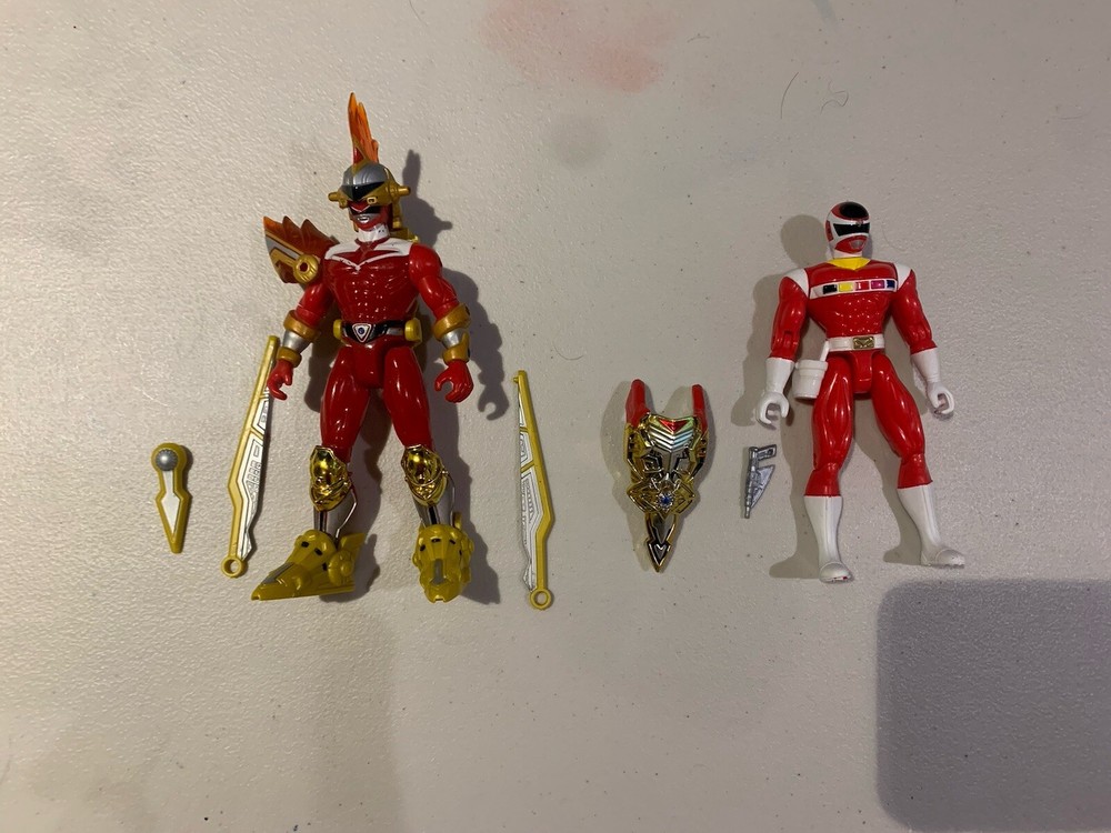 power rangers time force red battle warrior Bandai Incomplete And Space Ranger