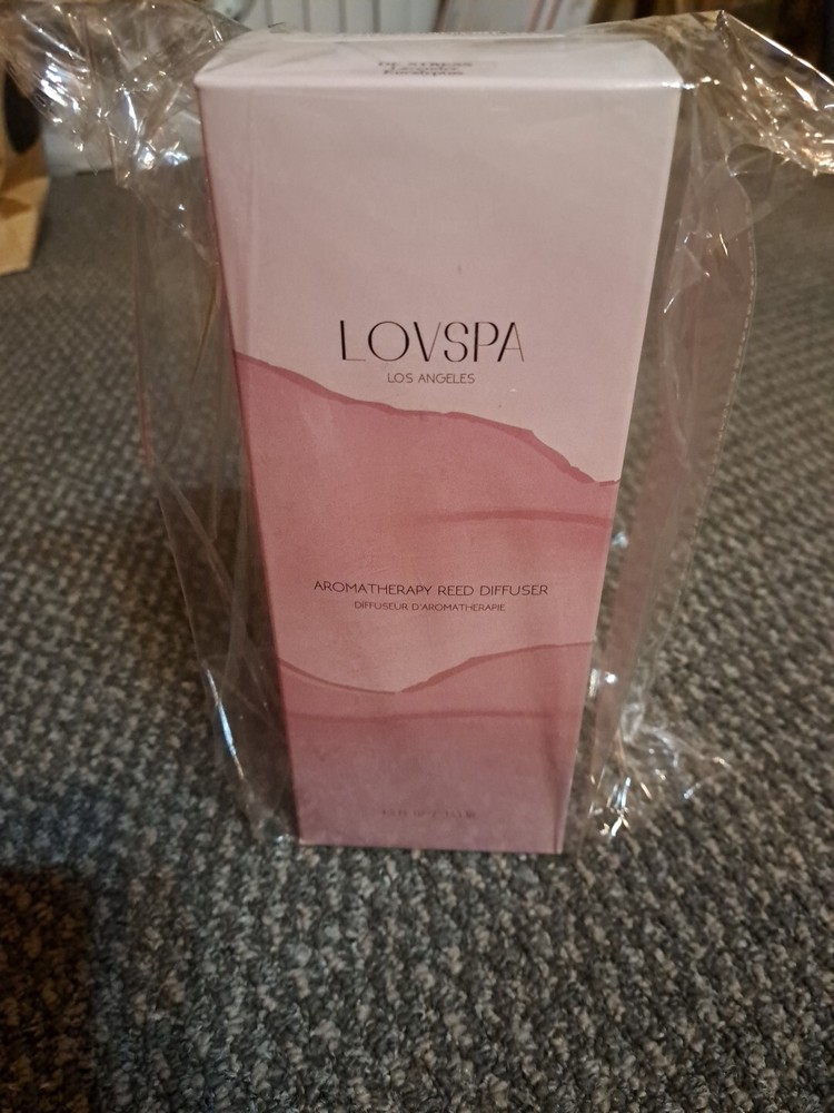 NIB LOVSPA Los Angeles Aromatherapy Reed Diffuser 4.5 Fl Oz Relaxing Home Fragrance