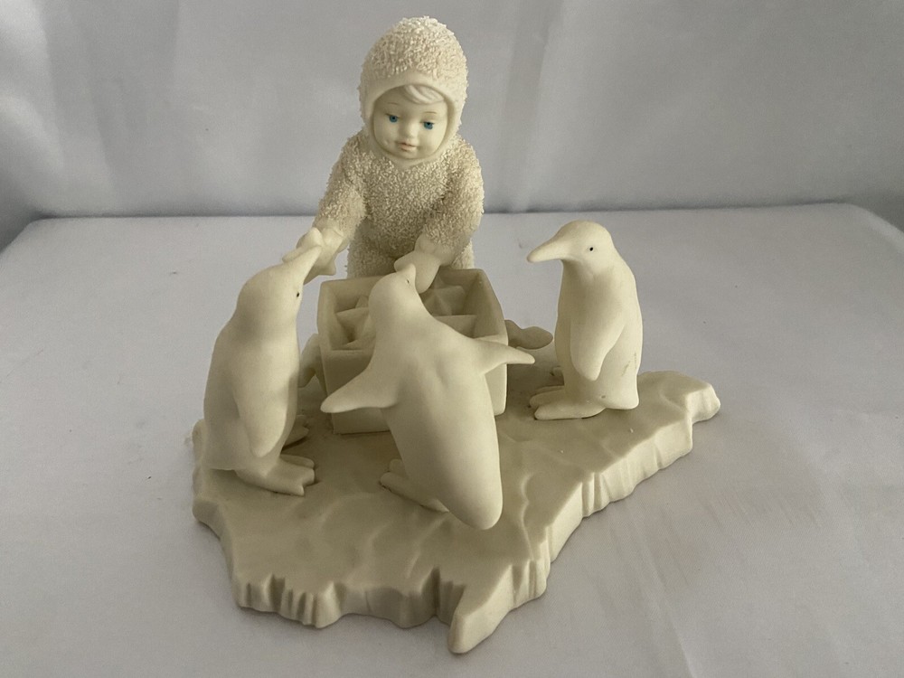 Vintage Department 56 Snow Babies Helpful Friends Figurine Boxed Mint