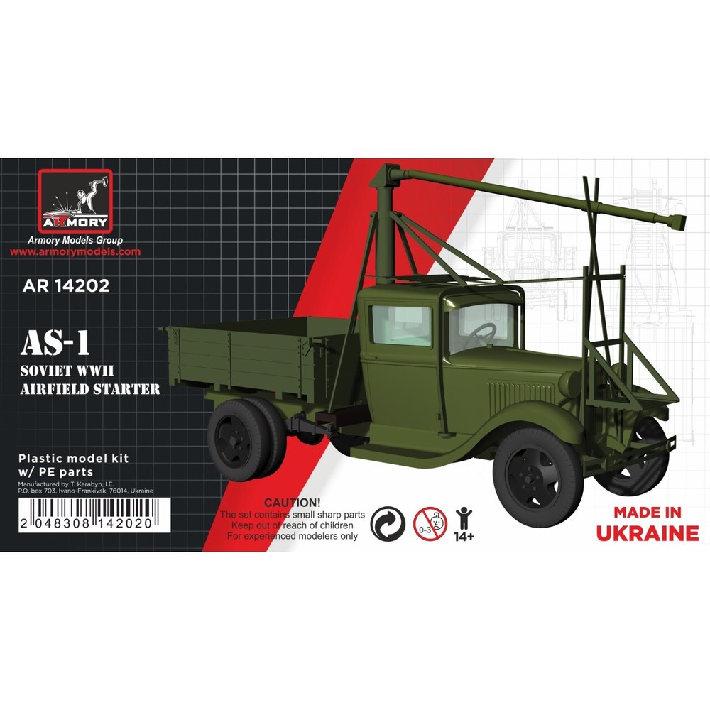 Armory Models AR14202 1:144 AS-1 Soviet WWII airfield starter on GAZ-AA chassis