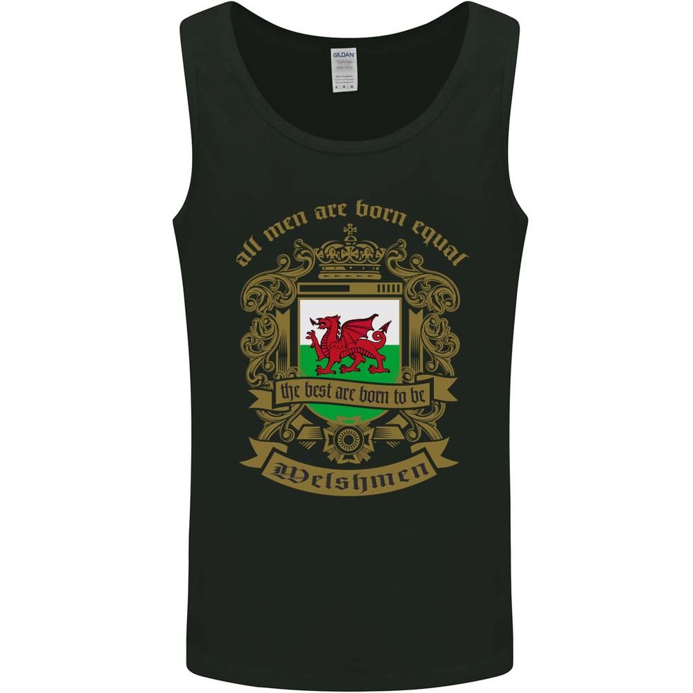 All Men Are Born Equal Welshmen Wales Welsh Mens Vest Tank Top