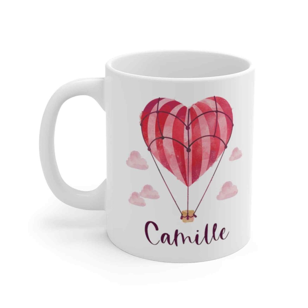Valentine Custom Name Mug - Personalized Gift for Him or Her  