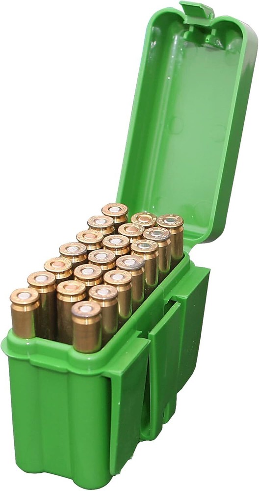 MTM 20 Green Round Belt Style Rifle Ammo Carrier Medium,