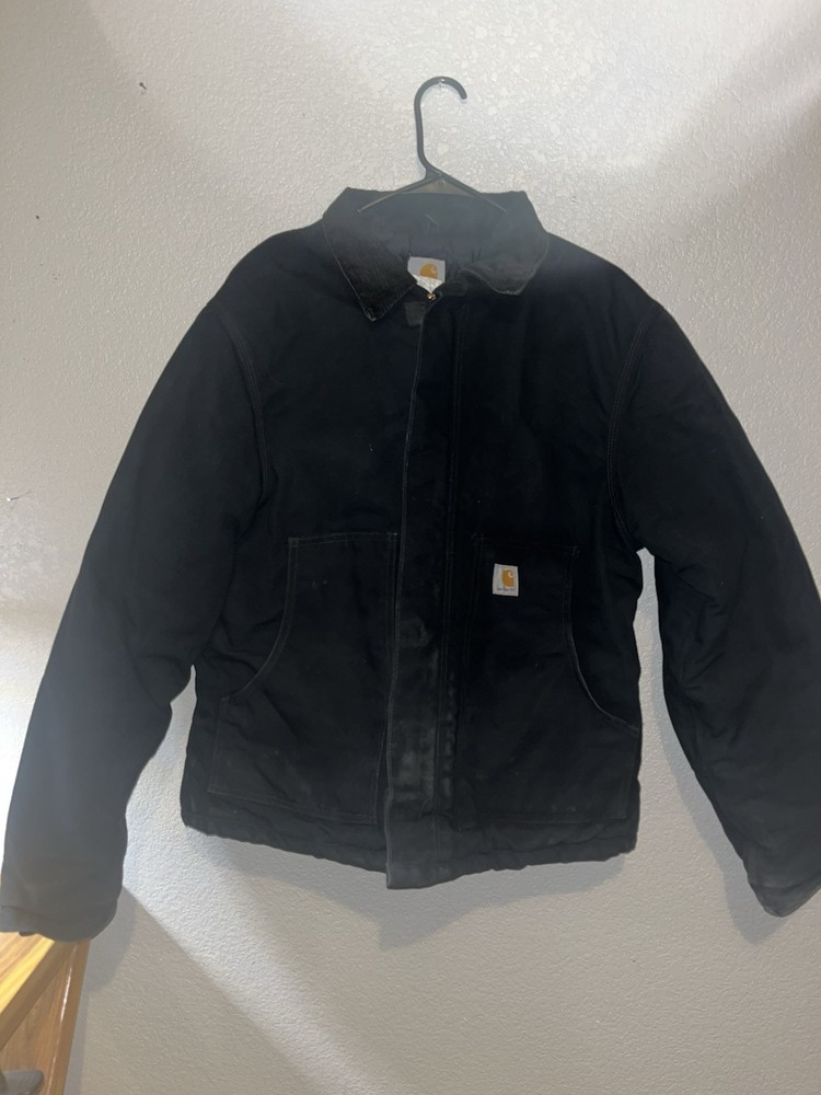 Vintage Carhartt J02 Black Work Jacket Size 42 Regular