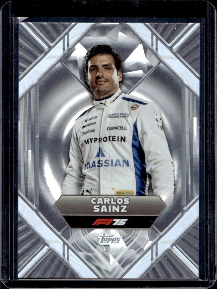 2025 Topps Dynasty F1 Carlos Sainz Liquid Silver #LS-9