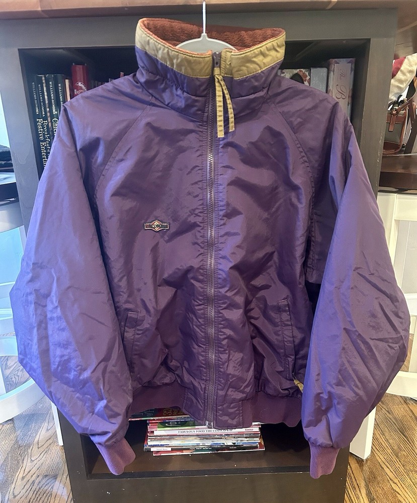 Vintage 90s Columbia Fleece Lined Jacket in Purple Women’s Sz Large
