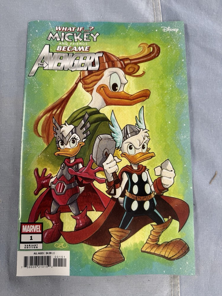 Marvel What If Mickey & Friends Became Avengers #1 Disney Zullo Comic  