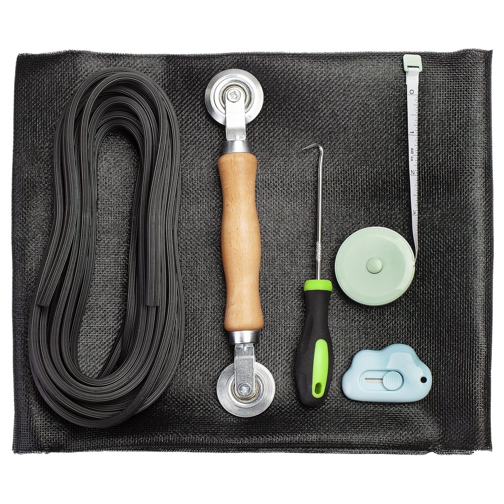 48x118 Window Screen Repair Kit - DIY Fix for Windows & Doors