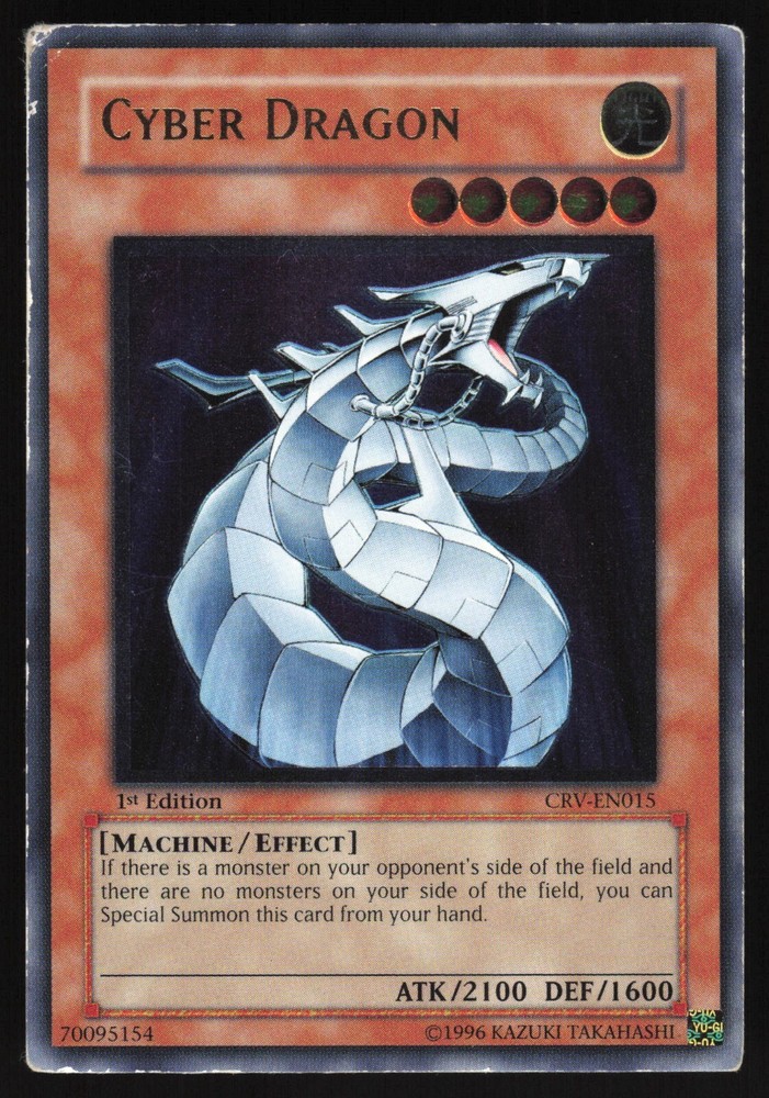 Cyber Dragon CRV-EN015 1st Edition Ultimate Rare Yugioh Dark Magician Girl
