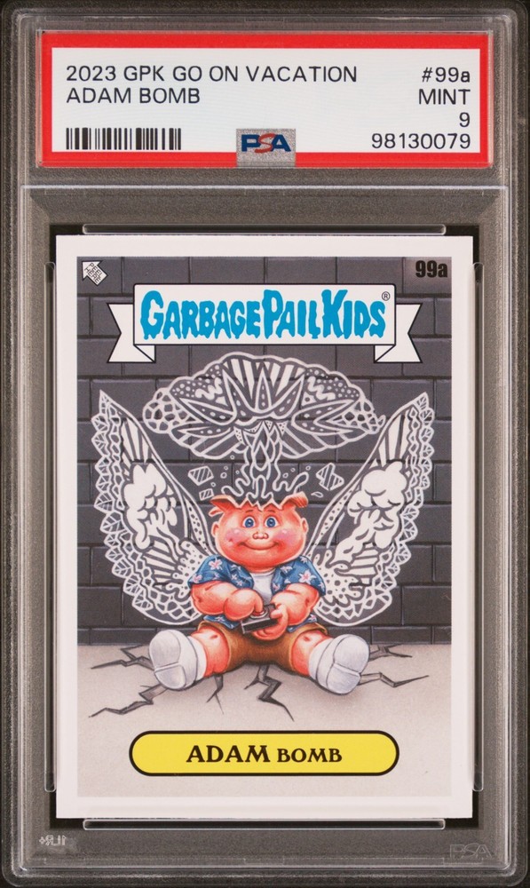 2023 Topps Garbage Pail Kids Go On Vacation ADAM BOMB 99a PSA 9 Mint Card gpk
