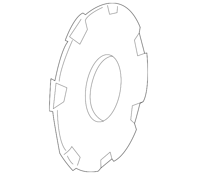 Genuine GM Button Style Center Cap with Crest and Wreath Logo 09596626