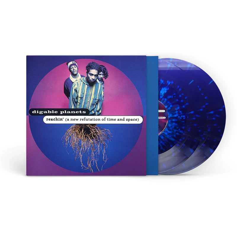 Digable Planets Reachin Blue w/ light blue  splatter vinyl NM-NM