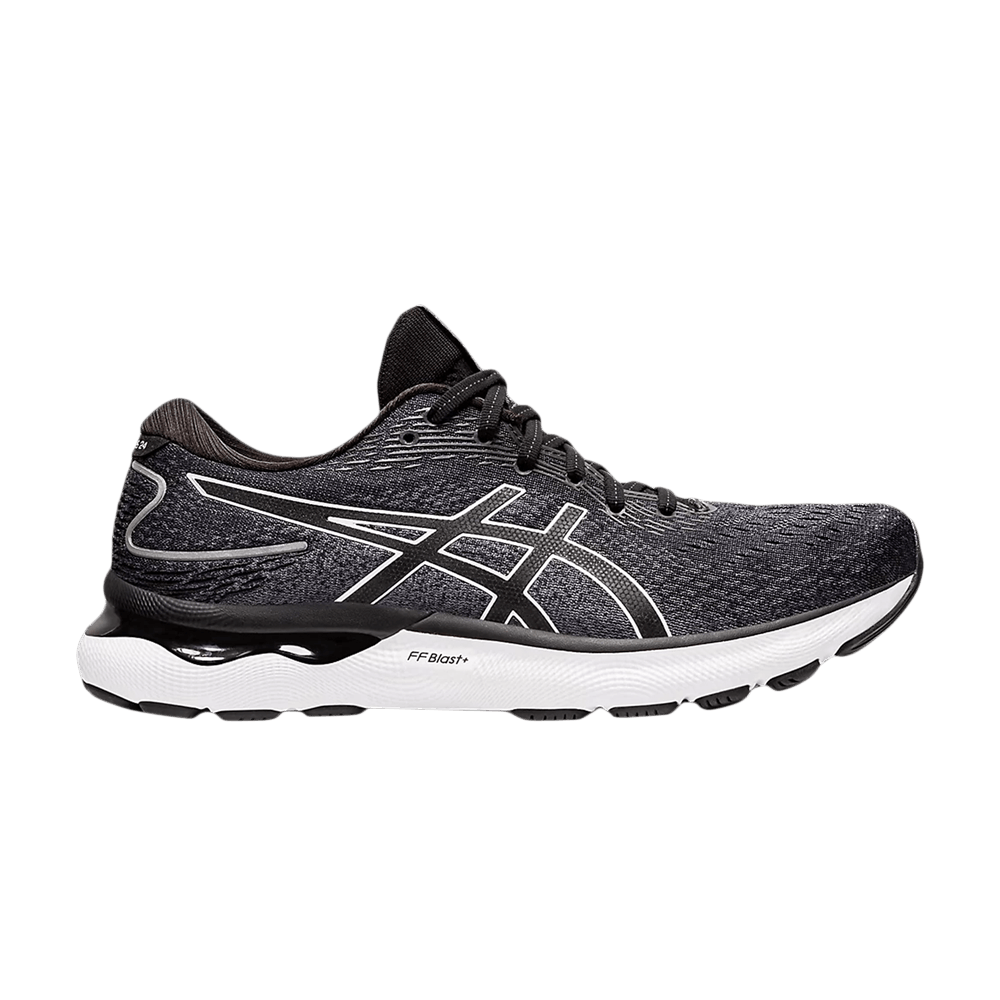 ASICS Gel Nimbus 24 2E Wide Black White 1011B361-001
