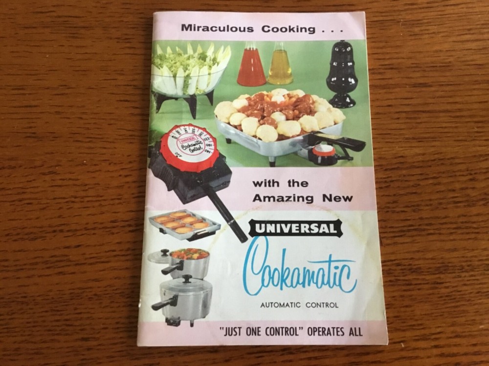 Vintage Universal Cookamatic Recipe Booklet & Instructions Lot H3.21